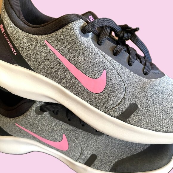 NIB Women's Nike Flex RN 8 - Gray/Black/Pink - Size 7.5 in BOX - Picture 11 of 14